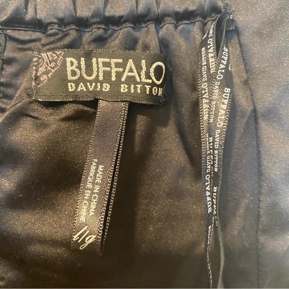 BUFFALO Mini Strapless Sexy Satin Black Mini Dress. Size Large - Picture 11 of 16